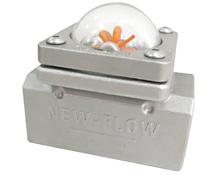 Stainless steel sight glass with rotor NAW 2 - 2241 BSP 1/4''